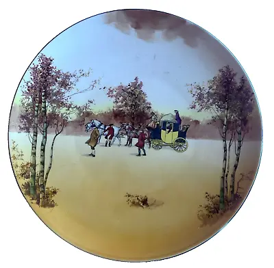 Buy Royal Doulton Coaching Days Hanging Wall Plate Plaque 15.5  • 184.62£