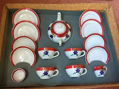 Buy Child's China Tea Set, 1910, Vintage, Retro - Complete And Boxed • 65£