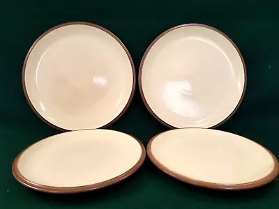 Buy Denby Pampas Earthenware 2 Dinner Plates And 2 Side Plates, Brown And Cream • 24.99£