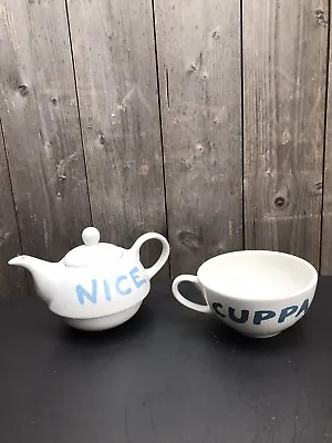Buy Jamie Oliver Cheeky Mug Cup Teapot For One Nice Cuppa Royal Worcester Tea Set • 13.95£
