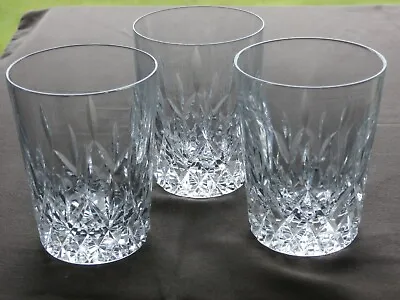 Buy 3 X Tyrone Crystal  ROSSES  Whiskey Tumblers - Ex Cond - Stamped • 31.99£