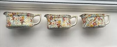 Buy 3 X Vintage WADE  Floral Pattern Gravy Jug Brand New Without Box • 9.99£