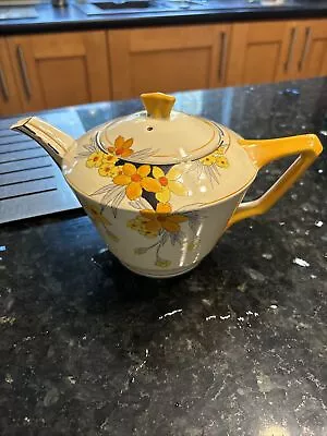 Buy Vintage Deco Crown Ducal Sunburst Tea Pot • 15£