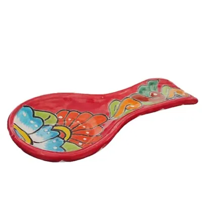 Buy Talavera - Style Hand Painted Flat Spoon Rest Art Folk • 14.77£