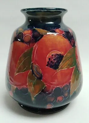 Buy Early Burslem Marked Moorcroft Art Pottery Vase - Pomegranate Pattern C.1916 (?) • 185£