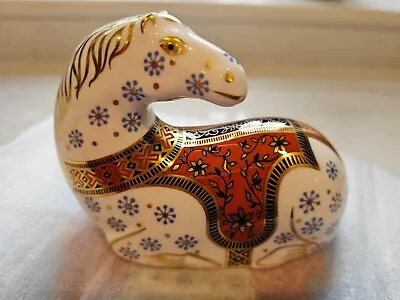 Buy Royal Crown Derby Bone China IMARI HORSE Paperweight With Gold Stopper • 70£
