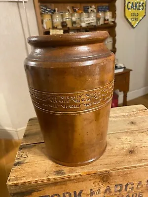 Buy Vintage Large Saltglazed Stoneware Storage Jar / Pot – Great! – • 19.99£