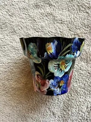 Buy Vintage Hand Painted Pot Made In Italy • 18£