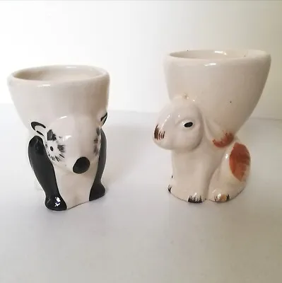Buy Keele Street Pottery Child’s Egg Cups Rabbit & Panda Vintage  • 12.99£