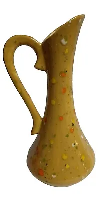 Buy Vintage Handmade Multicolored Ceramic Pitcher With Drip Glaze • 14.39£