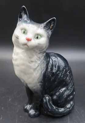 Buy VTG Beswick Sitting Cat #1030 Gray & Black W/ Green Eyes 6” Tall EXC! • 26.04£