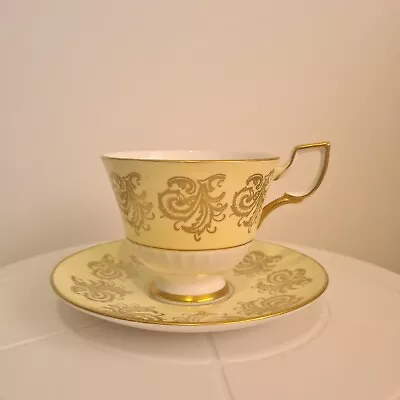 Buy Royal Tuscan Cup & Saucer Fine Bone China Vintage Made In England Gold Trim VGC  • 8.99£