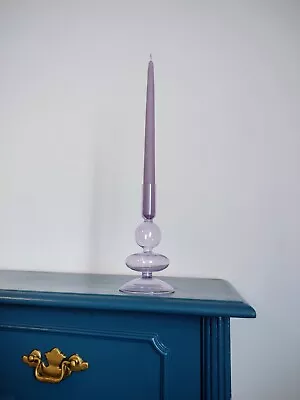 Buy Coloured Transparent Glass Candlestick Holder • 12.90£