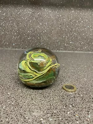 Buy Alum Bay Glass Isle Of Wight Paperweight Bubble And Swirl Pattern (uk Only) • 12£