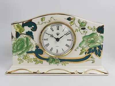 Buy Masons Ironstone Chartreuse Design Mantle Clock In Good Working Order • 40£