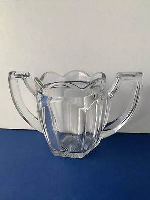 Buy Vintage Davidson Glass Trophy Handle Jam Compote Pot Chippendale Range 9.5cm H • 8.50£