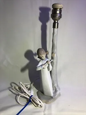 Buy Retired LLADRO NAO LAMP Girl Playing Violin MADE IN SPAIN - Please Read!! • 56.04£