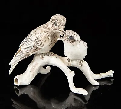 Buy Cicely Lushington Studio Pottery - Flycatcher Birds Pair Figure Model Sculpture • 40£