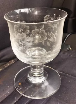 Buy Lovely Vintage Dartington Glass Stipple Engraved Goblet - Stephen Procter - 1973 • 5.50£