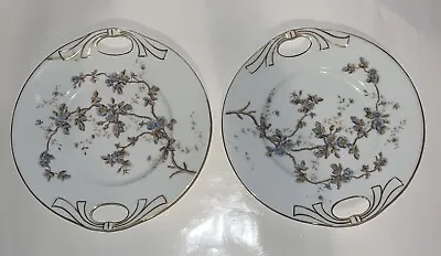 Buy Limoges French China Lot Of 2 Cake Plates 10  Floral Design Lot Of 2 • 37.91£