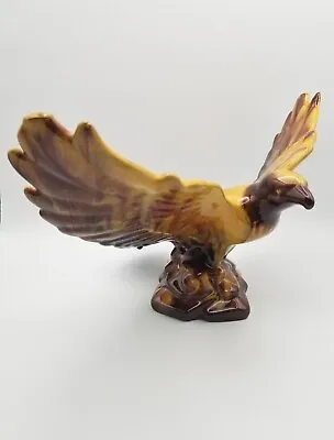 Buy Blue Mountain Pottery EAGLE In Flight Statue Yellow Drip Glazed Redware, Canada • 55.82£