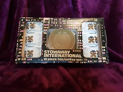 Buy Vintage Stowaway International 18 Piece Tea-Coffee Set In Original Box • 24.99£