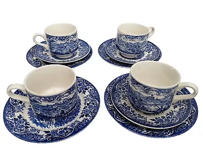 Buy Tea Set. Blue And White. English Scene. Ironstone Broadhurst, Staffordshire. • 5£