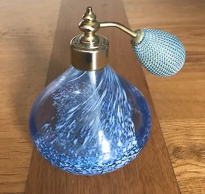 Buy Caithness Blue Glass Perfume Atomiser Bottle • 20£