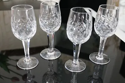 Buy 4 X Vintage Royal Doulton Crystal Hexagon Stem Sherry Liqueur Glasses Stamped • 18£