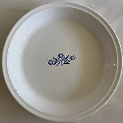 Buy Vintage Pyrex Corning Ware Blue Cornflower 9  Pie Plate ~ P-309 White Dish EUC • 9.59£