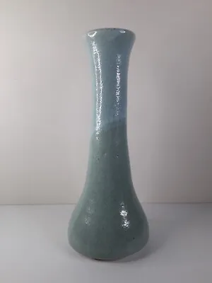 Buy Studio Pottery Bottle Vase By Bishop's Nympton N,P Pottery Duck Egg Blue. • 19£