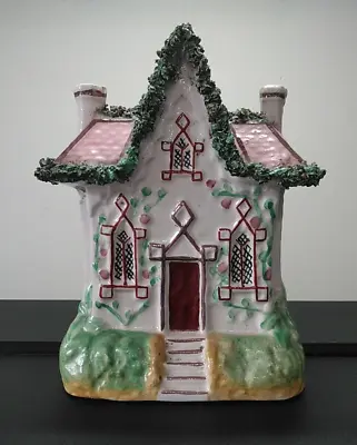 Buy Large Antique Staffordshire Pottery Cottage C. 1890 - 21 Cm Tall • 35£