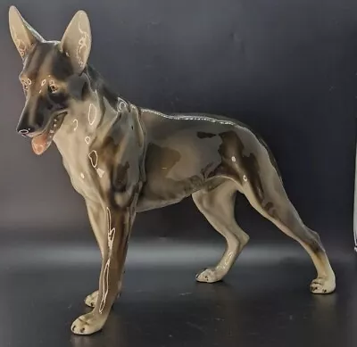 Buy Vintage Porcelain Large German Shepherd Alsatian Dog Figurine 11  • 59.70£
