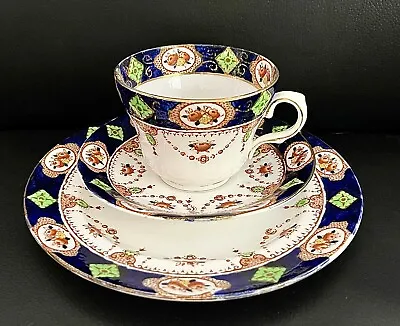 Buy Antique Doric China Imari Tea Cup Trio, Hand Painted, Fenton, England, C.1924-26 • 24.16£