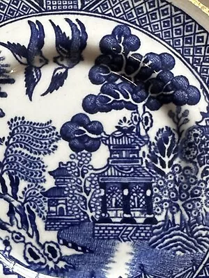 Buy Willow Pattern Vintage Saucers (John Maddock & Sons) Collection, Wedding, Craft • 15£