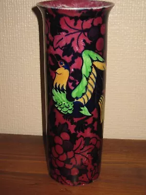 Buy Wood  Sons Frederick Rhead Red Parrot Art Nouveau Deco Vase 10  Tall 4  Wide • 19.99£