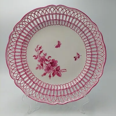 Buy Antique KPM Berlin Porcelain Reticulated German Hand Painted Cabinet Plate • 271.82£