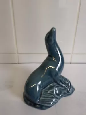 Buy Vintage Poole Pottery Seal On A Rock  • 4.99£
