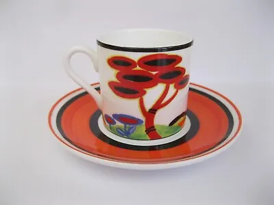 Buy Wedgwood Clarice Cliff  Red Tree  Espresso Cup & Saucer Limited, Cafe Chic • 19.50£