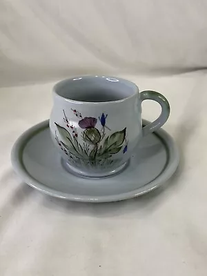 Buy Buchan Portobello Stoneware Thistleware Scotland Tea Cup/Mug & Saucer Plate 288 • 15.43£