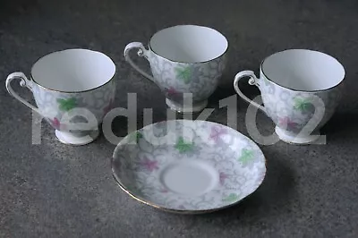 Buy RARE Grafton China Made In England 7115 Vintage Retro Tea Cup Saucer Cups A.B.J. • 66.49£
