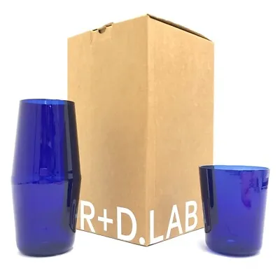 Buy R+D.LAB Carafe Glass Set Luisa Bon Nuit Lyons Blue Handmade Boxed RMF42-RP • 39.99£