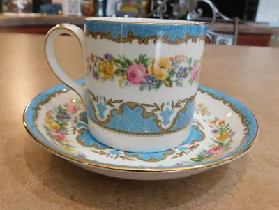 Buy Crown Staffordshire Fine Bone China England Floral Print Cup And Saucer • 24.61£