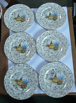Buy 6 X Portland Pottery Cobridge Side Plates  • 2.50£