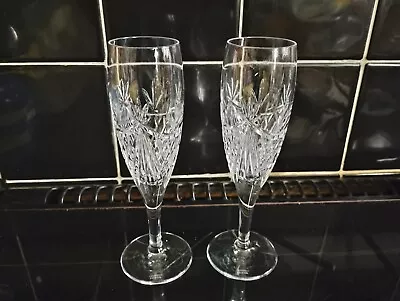 Buy Pair Of Edinburgh Crystal Champagne Flutes -  Beauly Design • 25£
