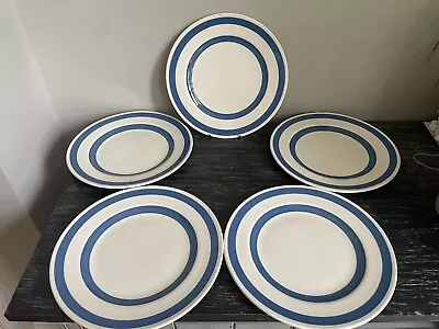 Buy Staffordshire Chef Ware Dinner Plate Set Of 5 (crazed) 25cm • 18£