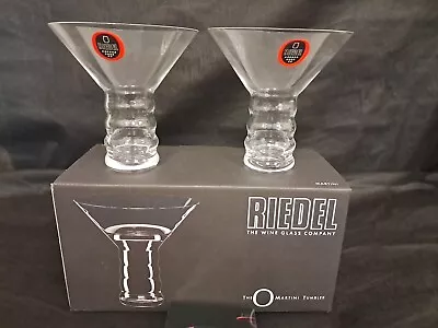 Buy RIEDEL The O Martini Crystal Martini Glasses Tumblers Set Of 2 Hollow Stem • 33.21£
