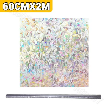 Buy 3D Rainbow Privacy Window Film Door Stained Glass Static Cling Sticker Frosted • 8.99£