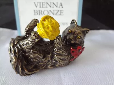Buy Franklin Mint Curio Cabinet Cat Called Vienna Bronze • 10£