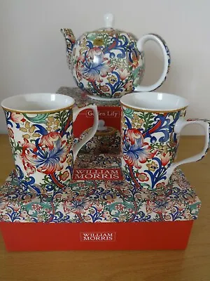 Buy China Teapot/Mug Set By William Morris 2020 Design - Golden Lily Gift Set • 25£